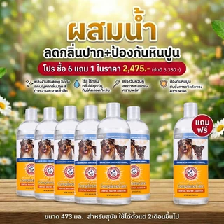 [แบรนด์แท้ USA🇺🇸] Arm and Hammer ผสมน้ำดับกลิ่นปากหมา สลายหินปูน+กำจัดกลิ่นปาก ไร้สี ไร้กลิ่น 437ml