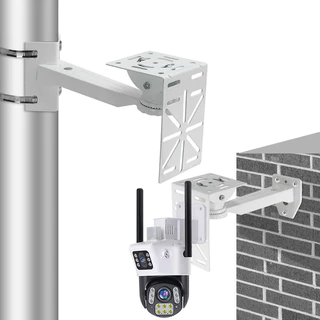 L รูปร ่ าง การตรวจสอบกล ้ องวงจรปิด PTZ โดมกล ้ องอะแดปเตอร ์ เสริม Mount Extension สนับสนุน 90 องศามุมขวาแผ/0099