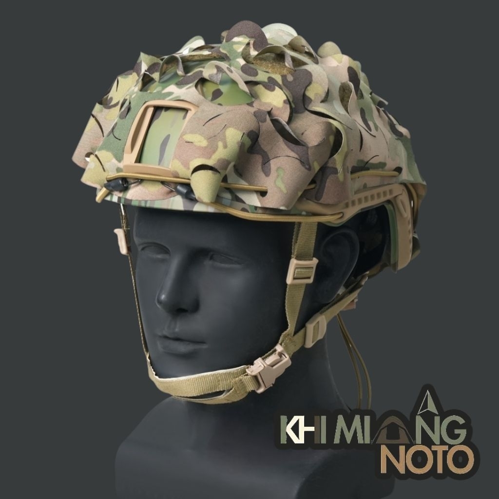 3D Camo Net FAST Helmet Cover ผ้าคลุมหมวก