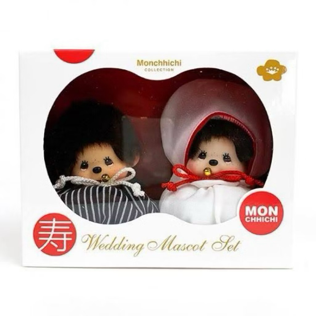 [พร้อมส่งด่วน!]💥ใช้โค้ดลด💥 Monchhichi Japanese wedding limited edition ไซส์ S ใหม่กล่องยังไม่แกะซีล ของแท้100%