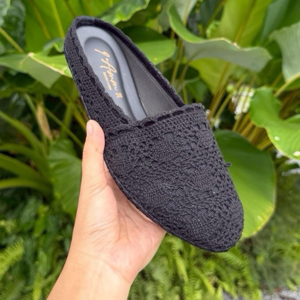 Shoes i Amm A22 ** ร้านจริงส่งตรงจากนครนายกรองเท้าเปิดส้นลูกไม้มาตาลดา สวยใส่สบาย สไตล์ลูกคุณ น้ำหนักเบา - รูปที่ 4