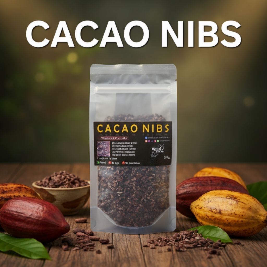 Cacao nibs คาเคานิบส์ โกโก้นิบส์ พร้อมทาน