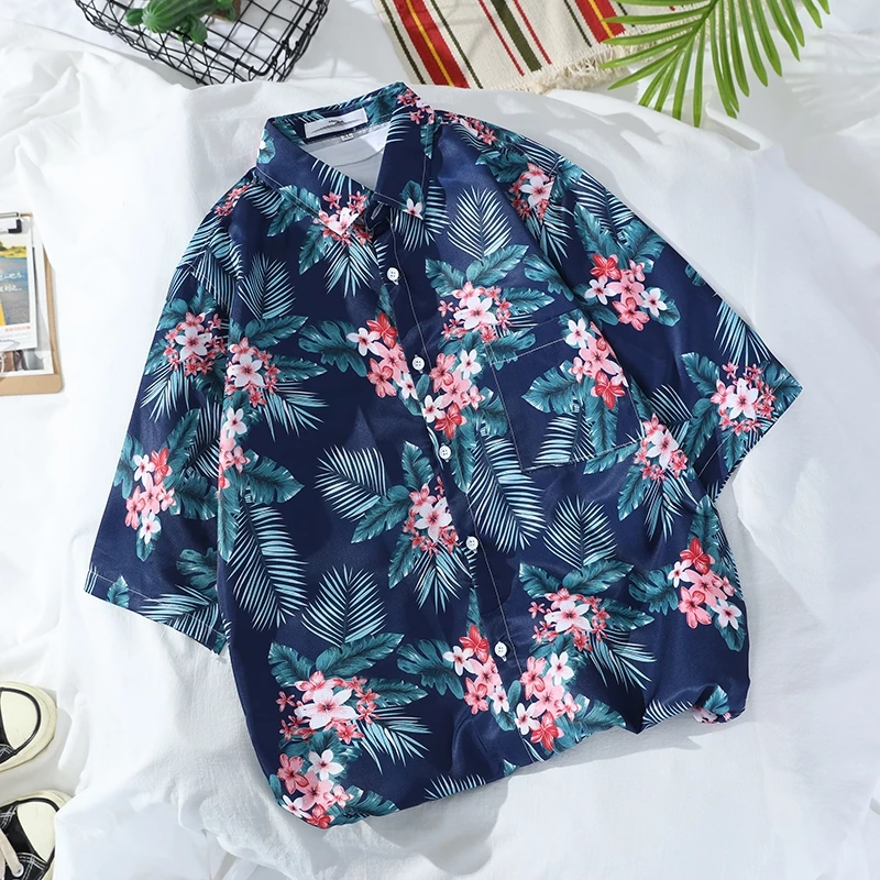 เสื้อเชิ้ตแขนสั้นลายดอกไม้ฮาวายผู้ชาย thumbnail 6