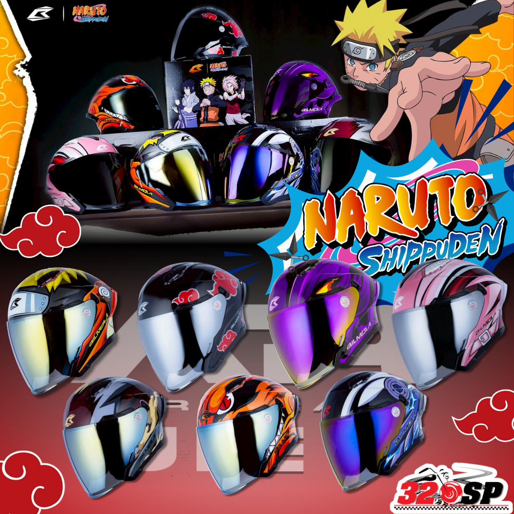 รุ่นใหม่ล่าสุด!! หมวกกันน็อค BILMOLA AR JET NARUTO I Limited Edition !! ส่งไว!! 320SP