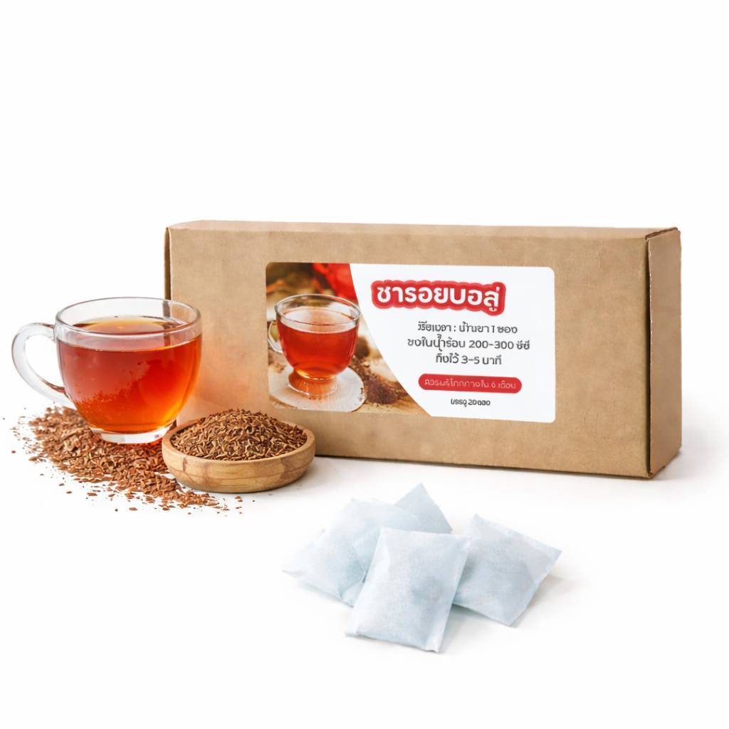 ชารอยบอส(Rooiboss Tea)ไม่มีคาเฟอีนและนำ้ตาล