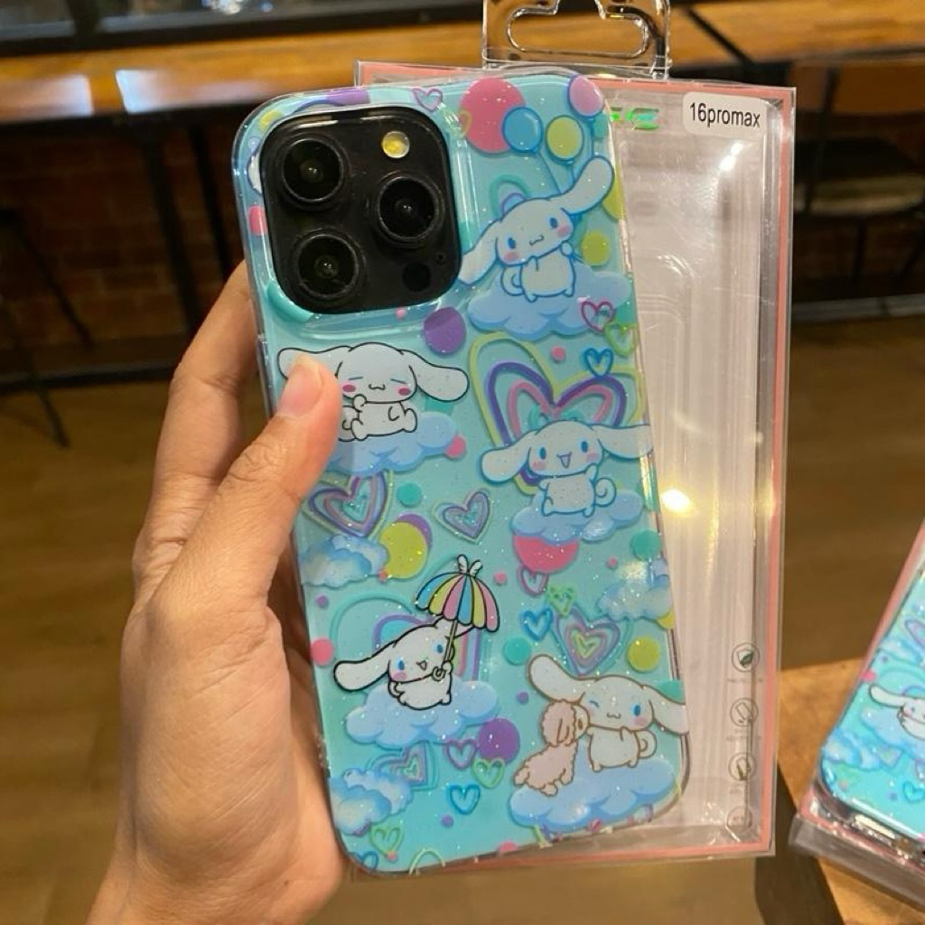 เคสอะครีลิคสกรีนลาย เคลือบกลิตเตอร์ ขอบนิ่มหลังแข็ง งานขอบกันกระแทก ปุ่มคาเมร่า control ปิด - รูปที่ 3