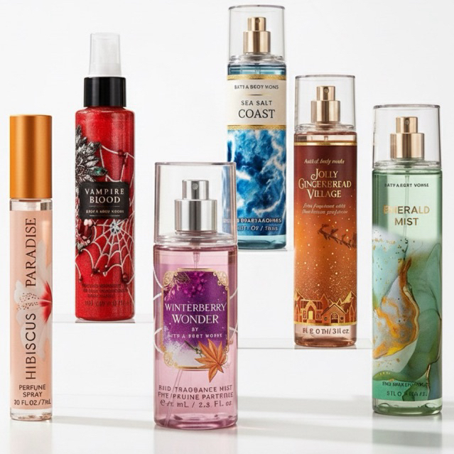 body mist รวมกลิ่น 🌸 แท้💯% bath&body works  AWAKENING SUN,lavander vanilla,ROSE TANGERINE,JUNIPER