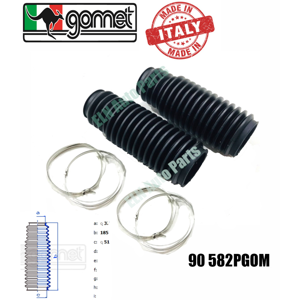 ยางกันฝุ่นแร็ค/ยางหุ้มแร็ค (steering rack boot) (คู่) บีเอ็มดับเบิลยู BMW 3series E36/46 316i-325i ปี 1990-2000