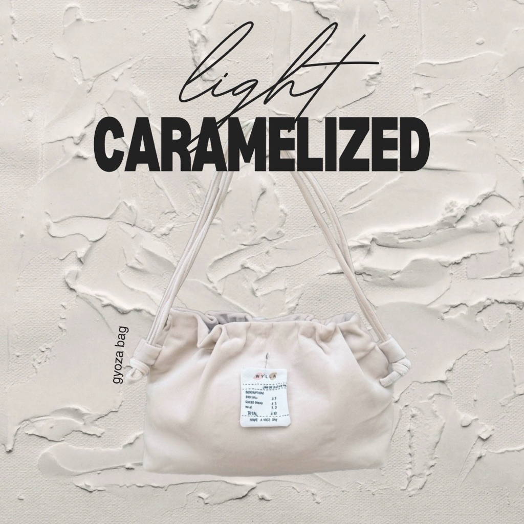 Wyllabrand กระเป๋าผ้า Light Caramelized Gyoza Bag