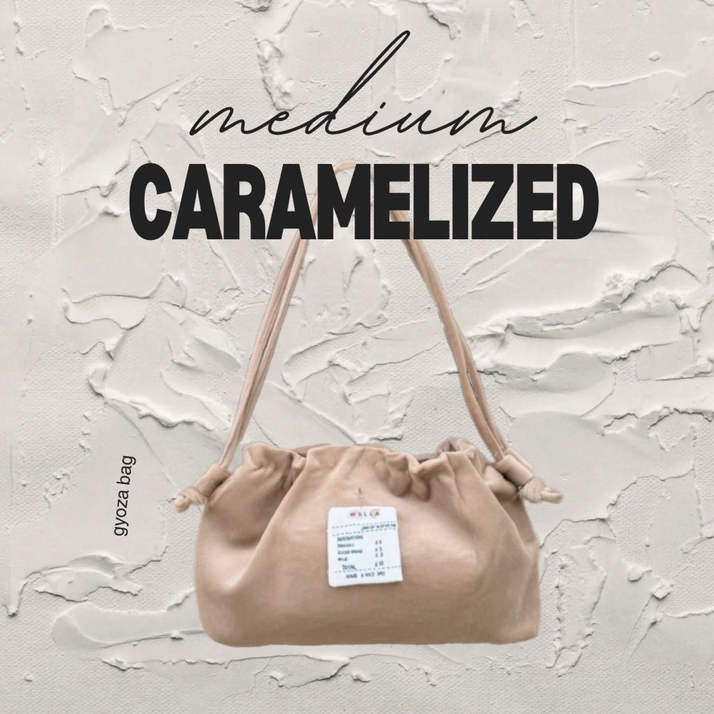 Wyllabrand กระเป๋าผ้า Medium Caramelized Gyoza Bag