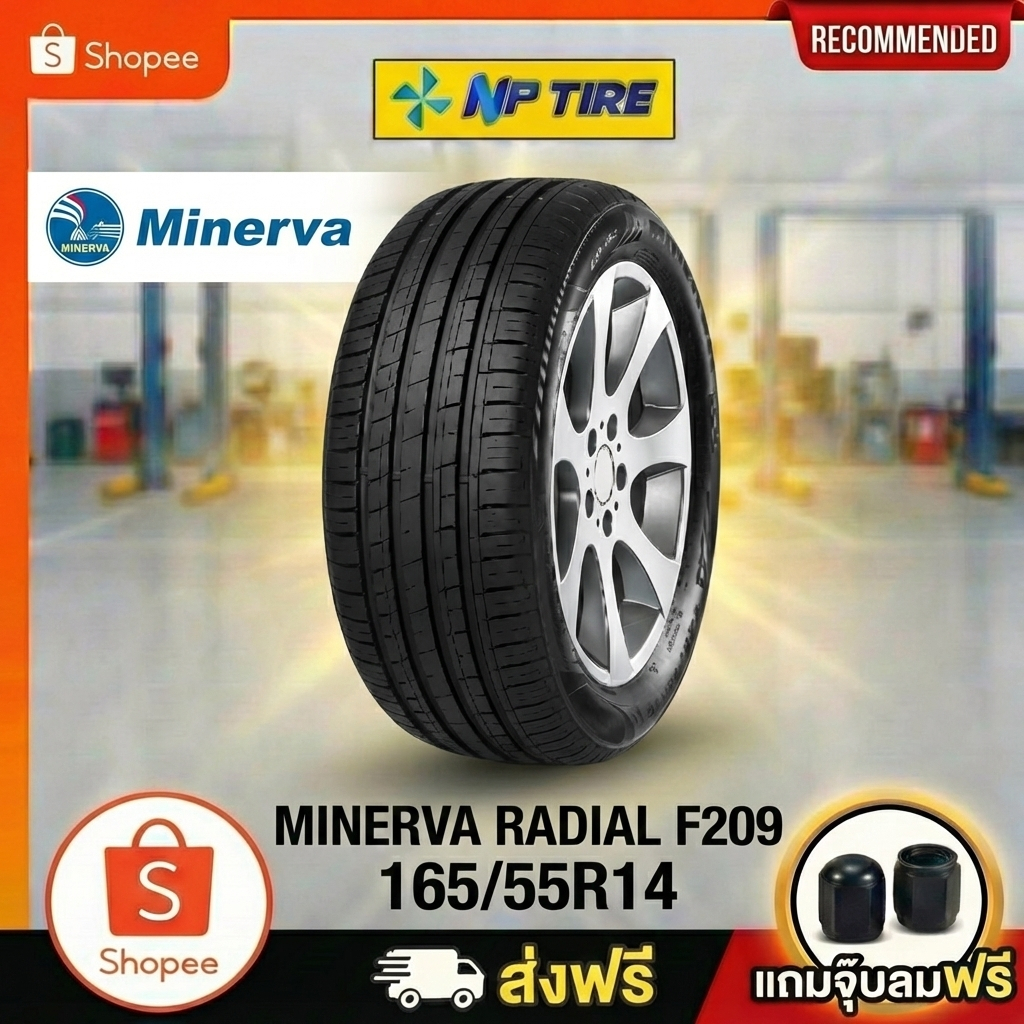 ยาง 165/55R14 MINERVA RADIAL F209 ราคาต่อเส้น  ปี 2025