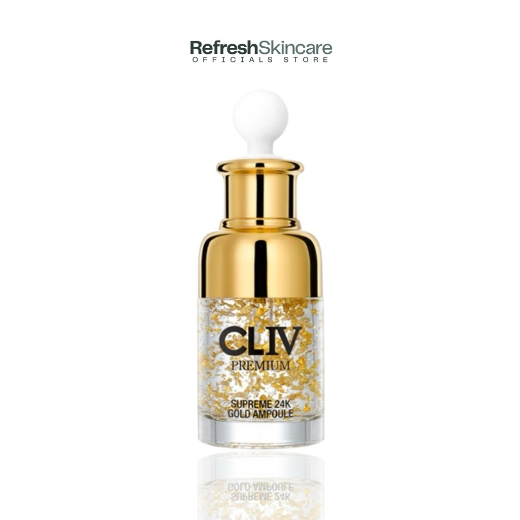 (ของแท้100%)CLIV Supreme 24K Gold Ampoule 50ml. แอมพูลเกาหลี แอมพูลกู้หน้า แอมพูลบำรุงหน้า