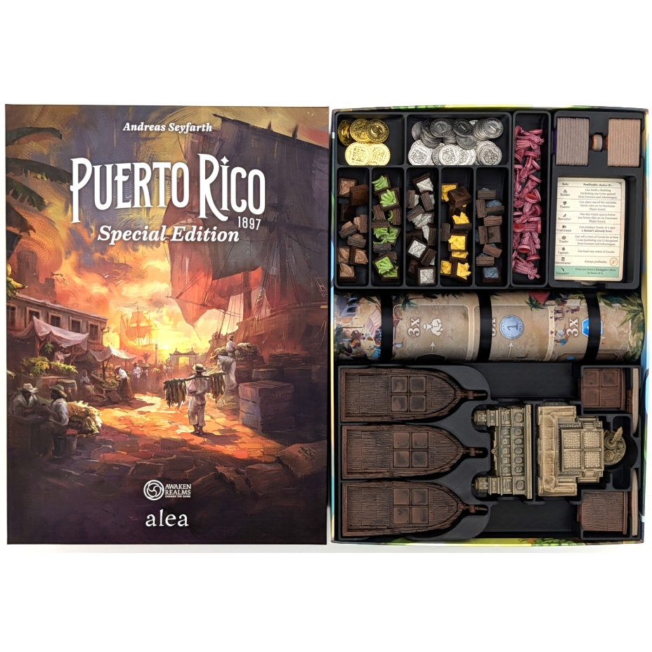 [ Make to Order] Organizer & Upgrade Token for Board Game - Puerto Rico 1897: Special Edition Organi