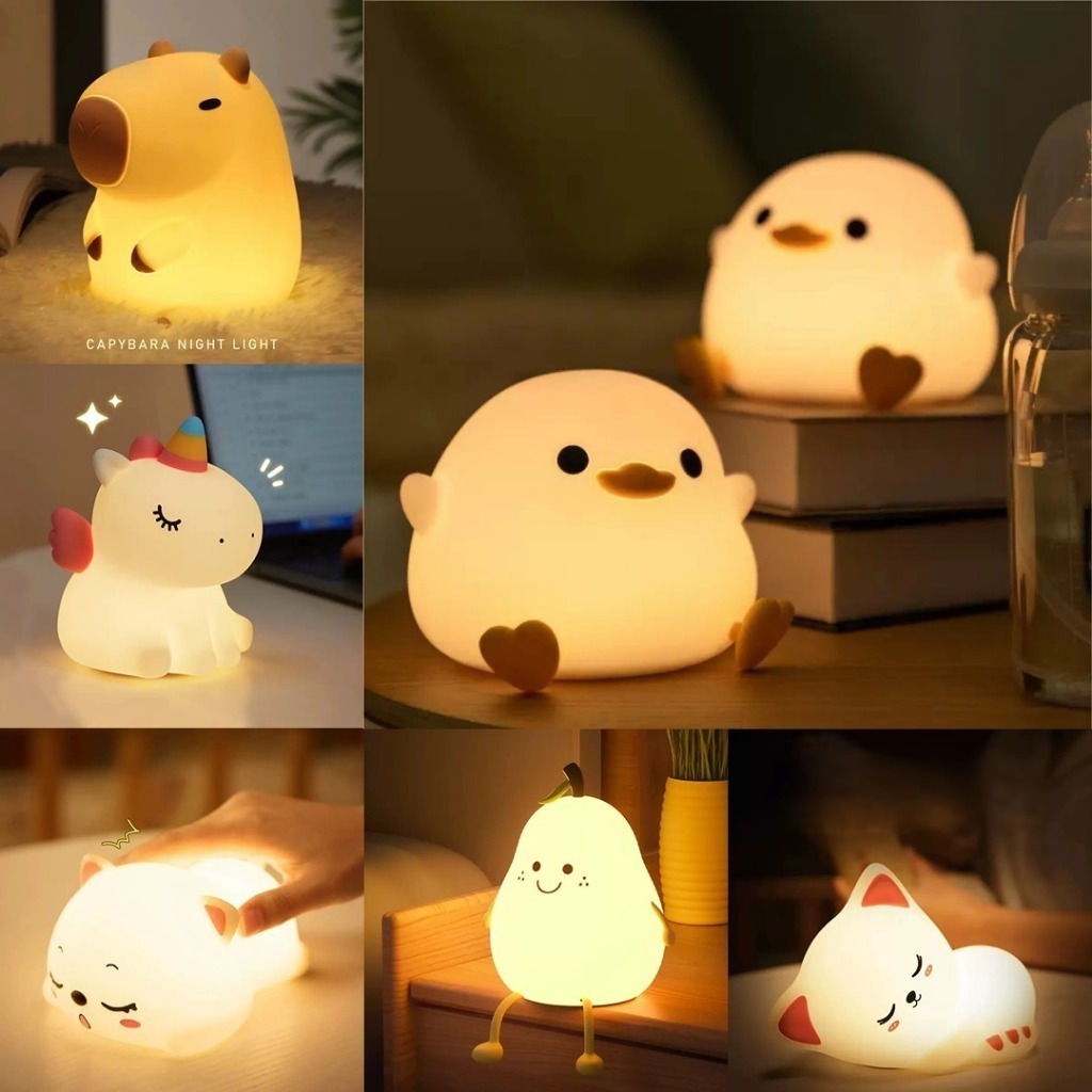 โคมไฟกลางคืนน่ารัก กระต่าย แพนด้า โคมไฟเค้กวันเกิด ไฟสำหรับเด็กนอน ของตกแต่ง ของขวัญวันเกิด ของขวัญวันวาเลนไทน์