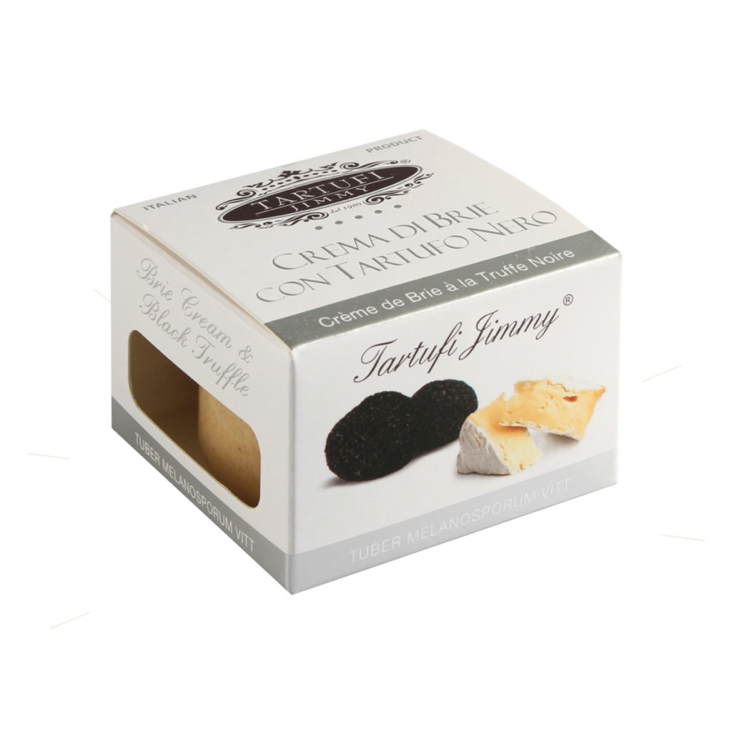 Gorgonzola D.O.P. und Truffle creme Jimmy Tartufi 90g/Brie cream & Black Truffle 90g/Summer Truffle 