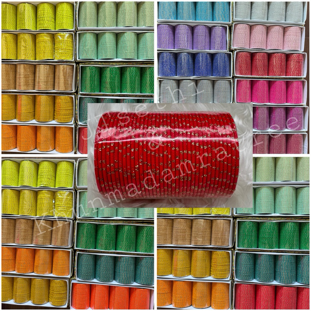 กำไลอินเดีย bangle กำไลโลหะ พร้อมส่ง 1 เซต 36 วง