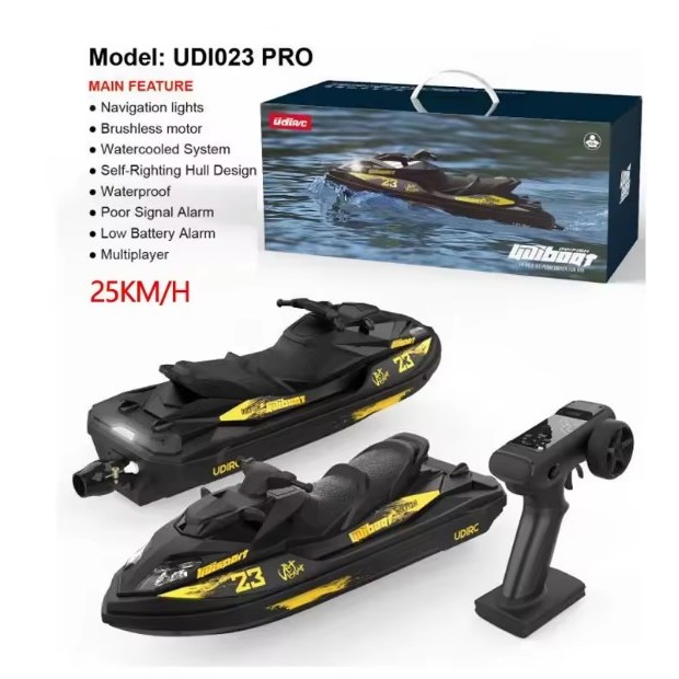 (สินค้าในไทย) เรือบังคับ  เจ็ทสกี   ไร้แปรงถ่าน UDI  023 PRO ชุดพร้อมเล่น