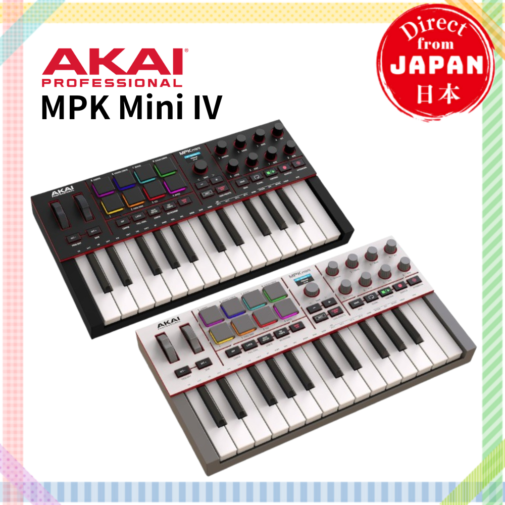 Akai Professional MPK Mini IV / MIDI COMPACT CONTROL / คีย์บอร์ดคอนโทรลเลอร์ 【ตรงจากประเทศญี่ปุ่น】