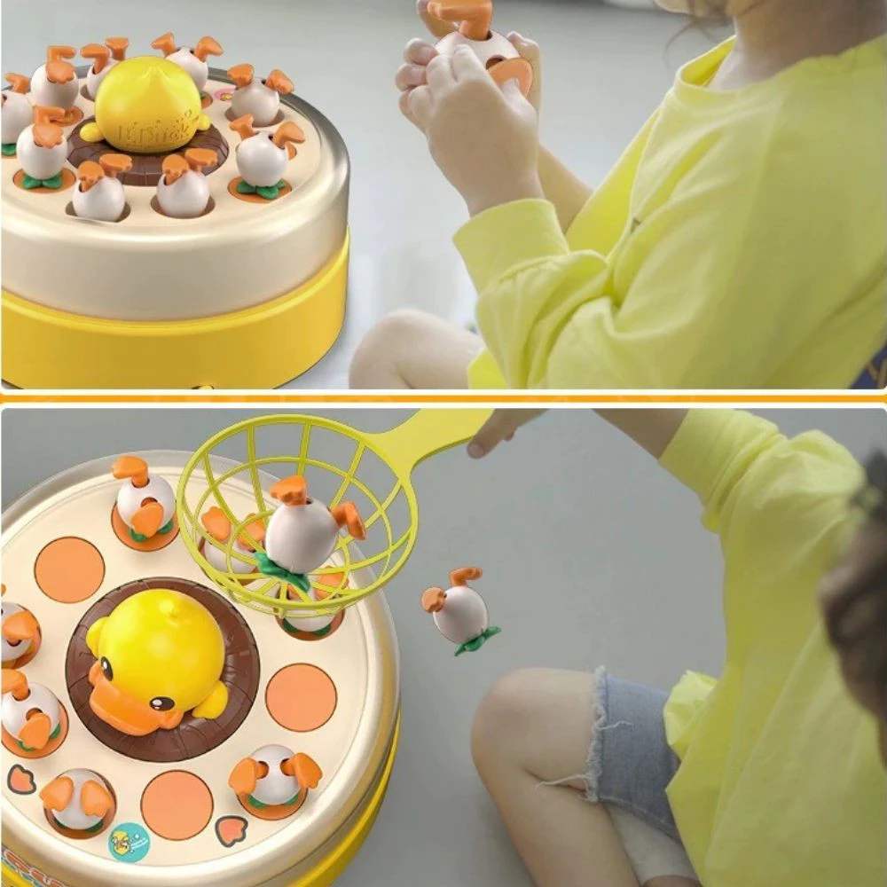 ของเล่นเด็ก เป็ดเด้งสีเหลือง จานหมุนเด้ง เสริมสมาธิ แบบโต้ตอบ thumbnail 6