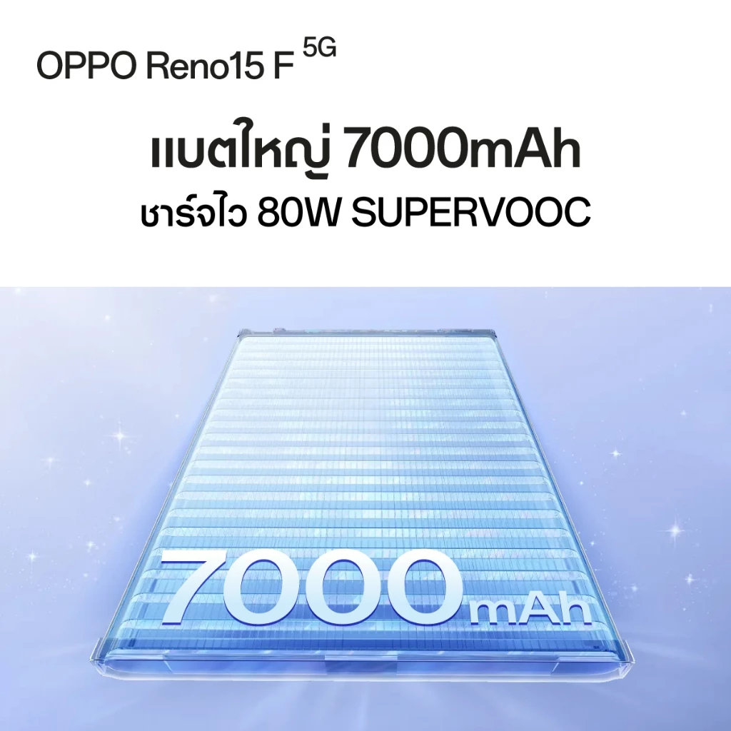 OPPO Reno15 F (8+256G) | โทรศัพท์มือถือ ออปโป้ ดีไซน์สวย กล้องชัด เซลฟี่มุมกว้างพิเศษ 50MP แบตเตอรี่ใหญ่ 7000mAh thumbnail 7