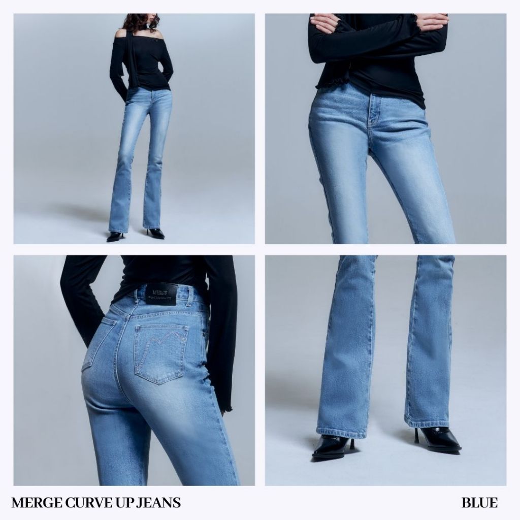 Merge Official – Merge Curve Up Jeans (พร้อมส่ง) ราคา ถูกที่สุด ดีลบีเคเค แกลเลอรีภาพที่ 6