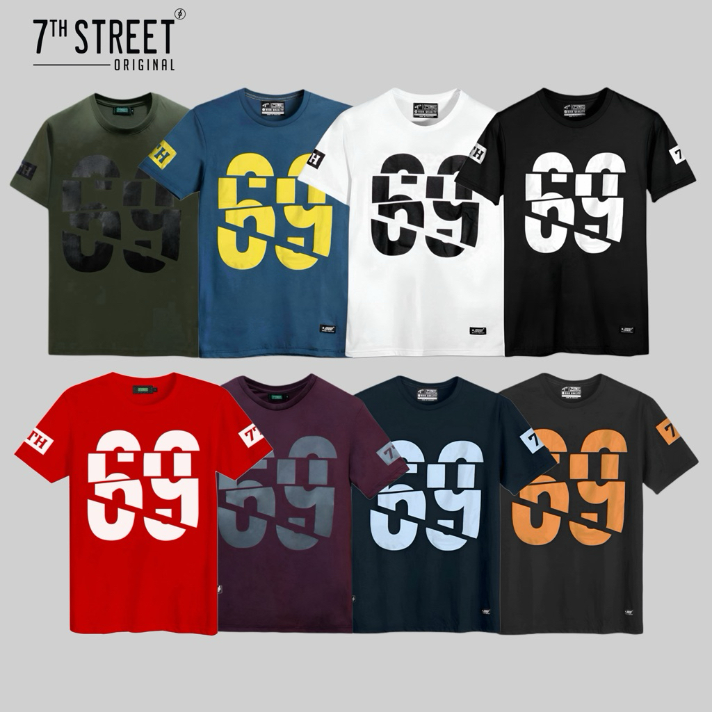 เสื้อยืด 7th Street (ของแท้) รุ่น 69 Unisex T-shirt Cotton100%