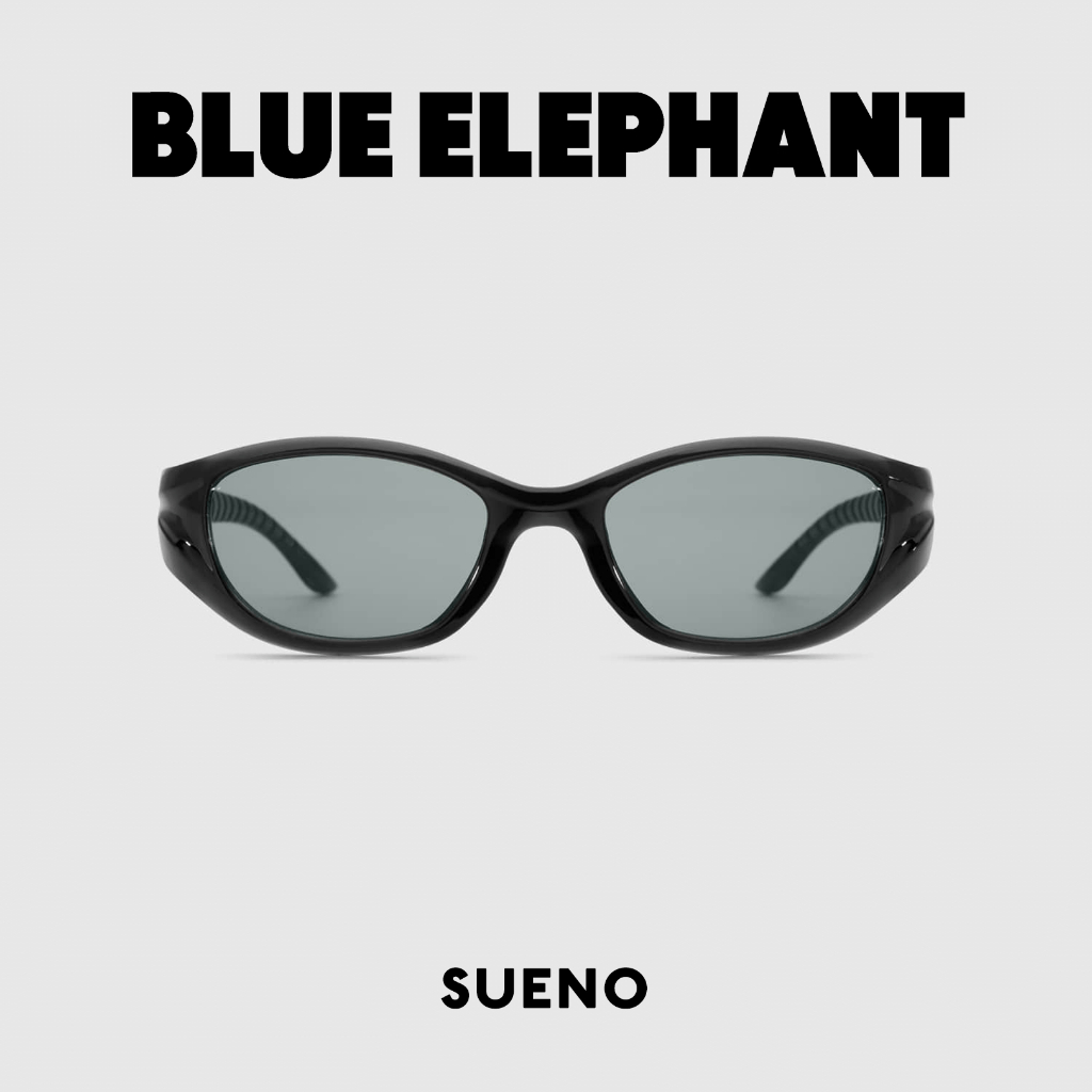SUNGLASSES BLUE ELEPHANT - SUENO (Black Crystal, Deep Blue, Silver)