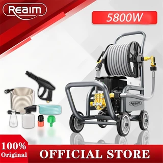 REAIM เครื่องฉีดน้ำแรงดันสูง 6800W 3000bar สำหรับทำความสะอาดรถและบ้าน