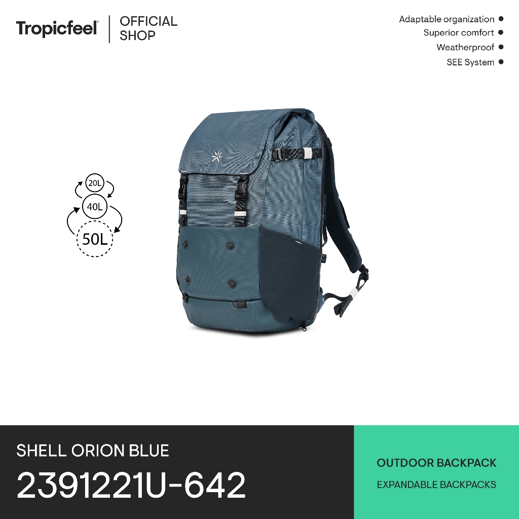 Tropicfeel Shell Backpack กระเป๋าเป้เดินทาง (2391221U642) ราคา ถูกที่สุด ดีลบีเคเค รูปภาพหลัก