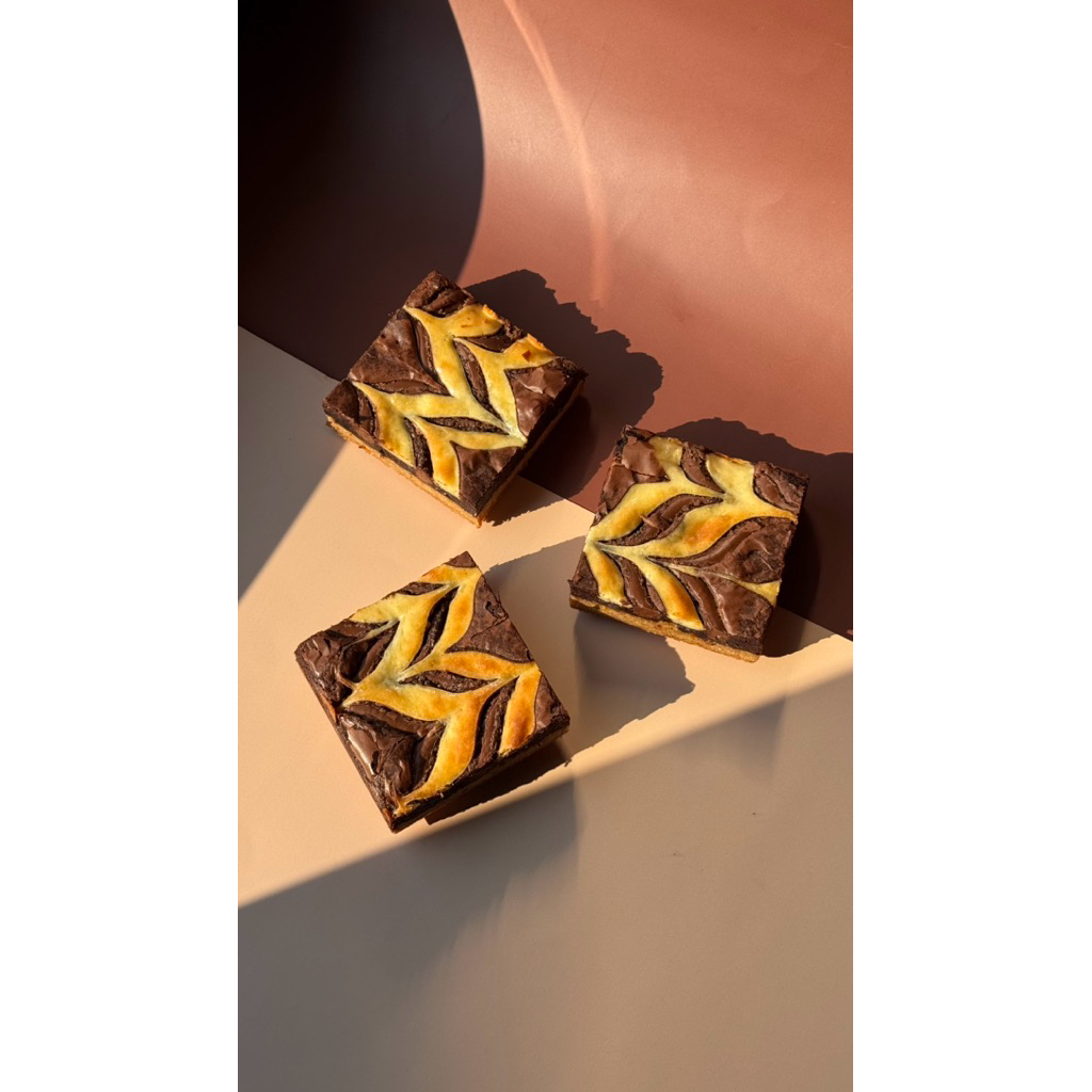 Nutella CHEESECAKE Brookie ขนาด 3x3 นิ้ว | Oven Talk
