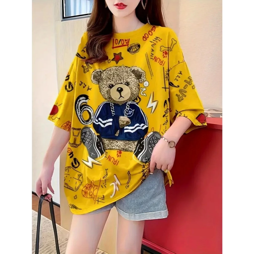 เสื้อยืดแฟชั่นผู้หญิงลายทางแขนสั้นคอกลม เนื้อผ้าดีใส่สบาย! New Fashion women's ร้านขายสินค้าจากโรงงาน #HAN SY SOCIETY
