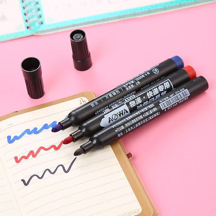 ปากกาเมจิก แห้งเร็ว กันน้ํา ทนทาน ปากกามาร์คเกอร์ ติดทนนาน Marker pen