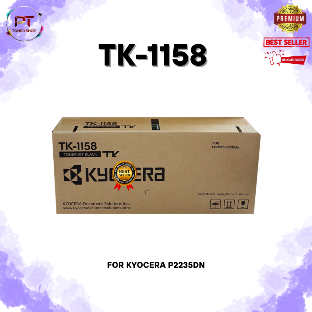 หมึกพิมพ์แท้ TK-1158 สำหรับเครื่อง Kyocera Ecosys P2235dn รับประกันศูนย์