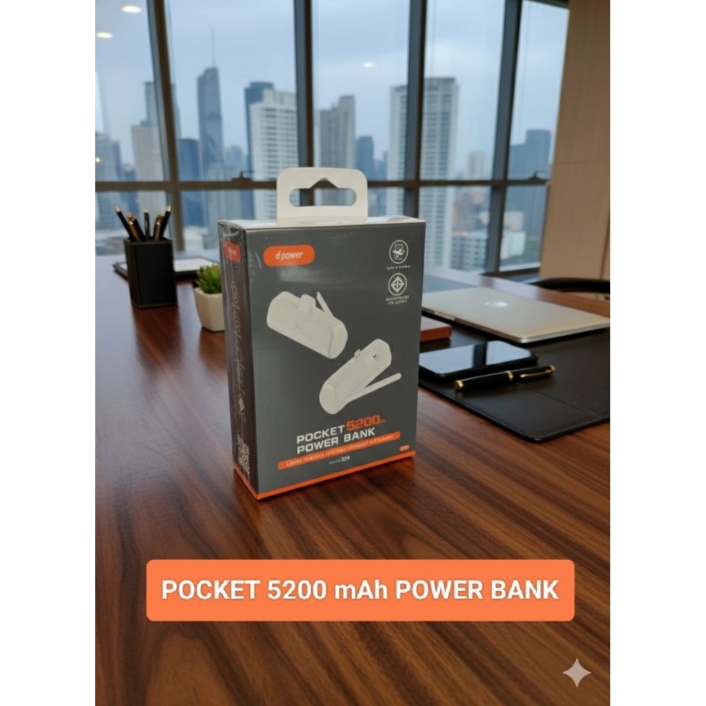 เเบตเตอรี่สำรอง 5200mAh