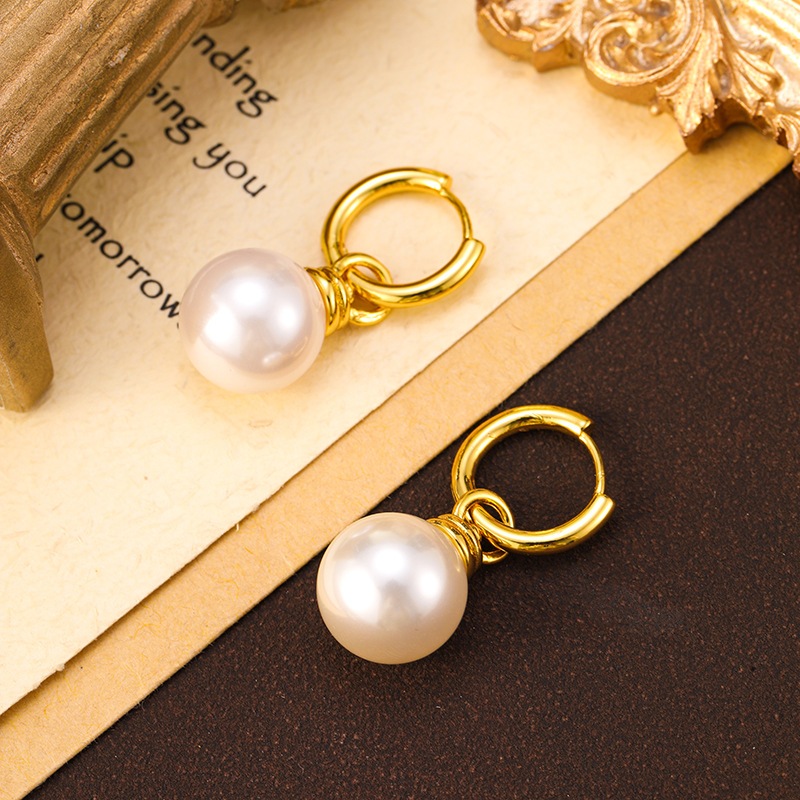 SBS 💎 ต่างหูไข่มุกเกาหลี พรีเมียม หรู ไม่ซีดจาง ใส่ได้ทุกวัน! พร้อมส่ง S007