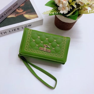 BM105#กระเป๋าสตางค์3พับใบกลาง น่ารัก👛👛 ช่องซิป 1 ช่อง ️ช่องใส่บัตร 8 ช่อง ️ใส่แบงค์เต็มใบได้