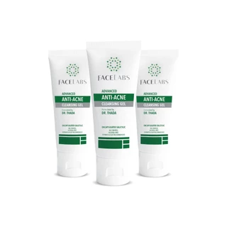 (แพ็ค 2,3 ขวด)เจลล้างหน้าลดสิว สูตรคุณหมอ FACELABS Advanced Anti-Acne Cleansing Gel 100 ml คุมมัน ลดสิว ผิวแพ้ง่ายใช้ได้