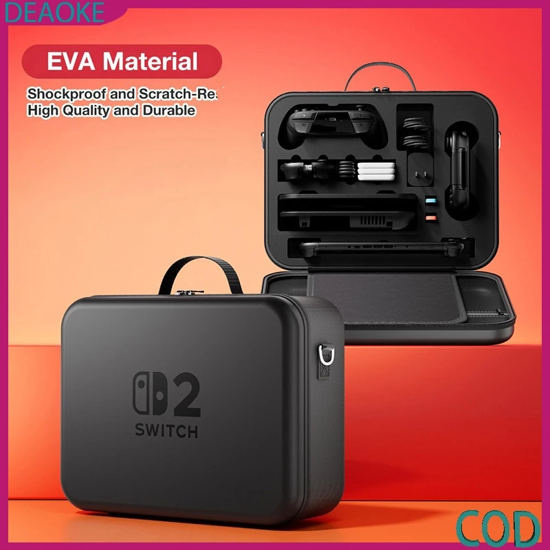 ชุดเก็บสัมภาระ Switch2 (NS2) ความจุขนาดใหญ่ ชุดเต็ม เก็บเกมและอุปกรณ์ เคสป้องกัน สําหรับเกมส์ Nintendo