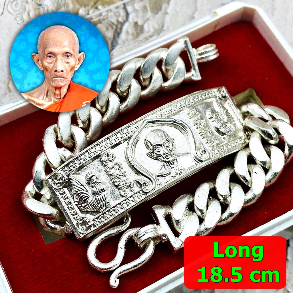 Bracelet Lp Ruay Be2559 Trimas Gambling Win Money Lucky Rich Thai Amulet #15267