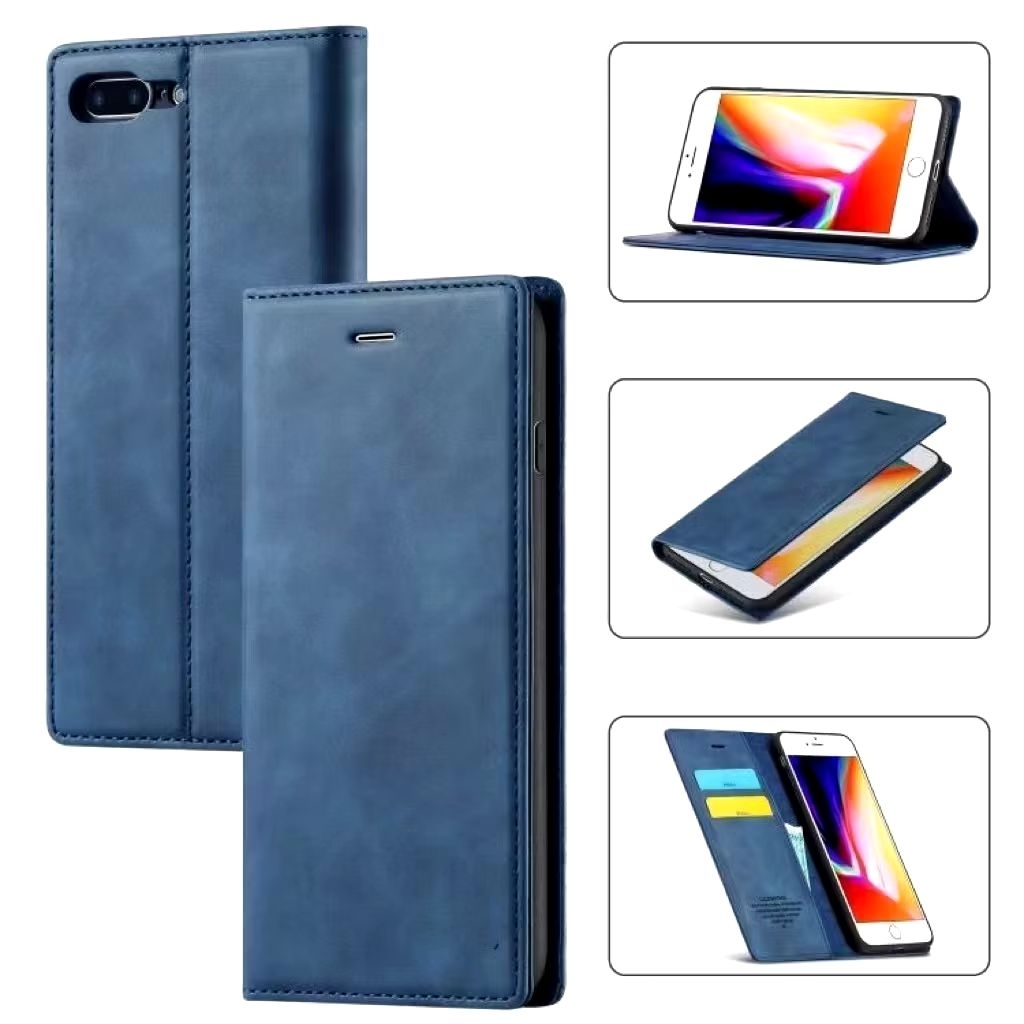 【รุ่นใหม่】เคส ฝาพับ สำหรับ iPhone 5 5s 6 6s 6plus 6splus 6+ i7 i8 se2 se3 7plus 8plus 8+ X  พร้อมส่ง