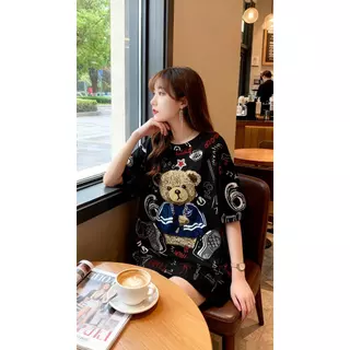 เสื้อยืดแฟชั่นผู้หญิงลายทางแขนสั้นคอกลม เนื้อผ้าดีใส่สบาย! New Fashion women's ร้านขายสินค้าจากโรงงาน #HAN SY SOCIETY