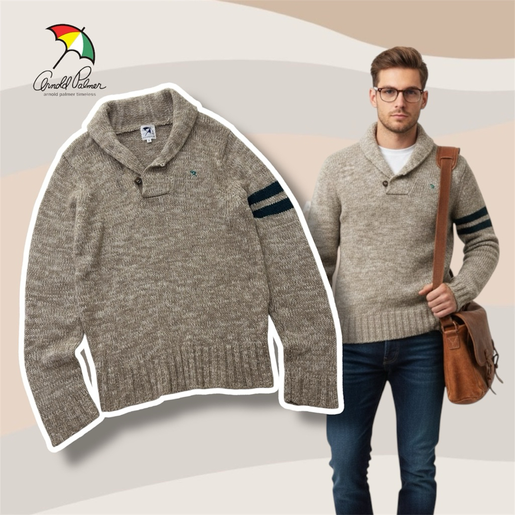 arnold palmer timeless  Shawl Collar Sweater