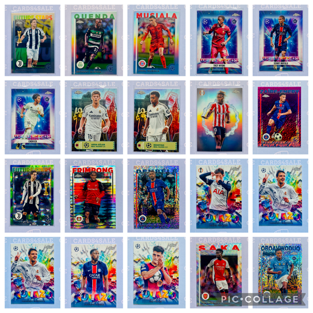 การ์ด (Refractor) จากกล่อง 2024/25 Topps Chrome UCL & UEL