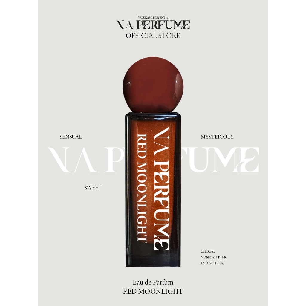 น้ำหอมกลิตเตอร์ VAPERFUME Red Moonlight วาเพอร์ฟูม น้ำหอมติดทน 30ml.
