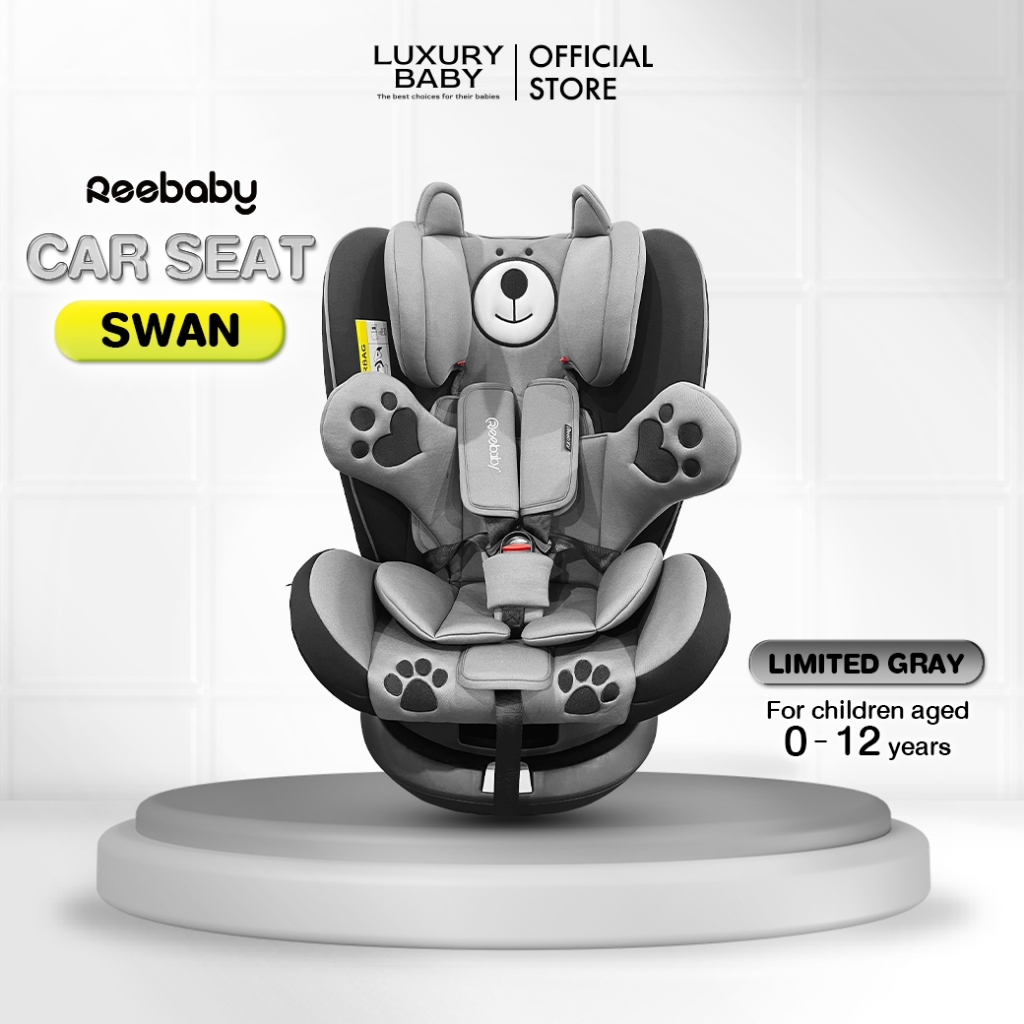 Flash Sale! 8,900.- | คาร์ซีท Ree Baby Swan Bear Car Seat [Grey] For 0 M - 12 Y