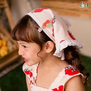 Mix Me ผ้าโพกหัว โบว์คาดผม ลายแอปเปิ้ล ผ้า Single jersey 100…