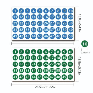 สติกเกอร์ดิจิตอลวงกลม 1-50 ตัวกันน้ำและทนน้ำมัน เหมาะสำหรับสถานการณ์กลางแจ้งต่างๆ เช่นอีเมล มีรูปแบบ 25MM และ 6 สี