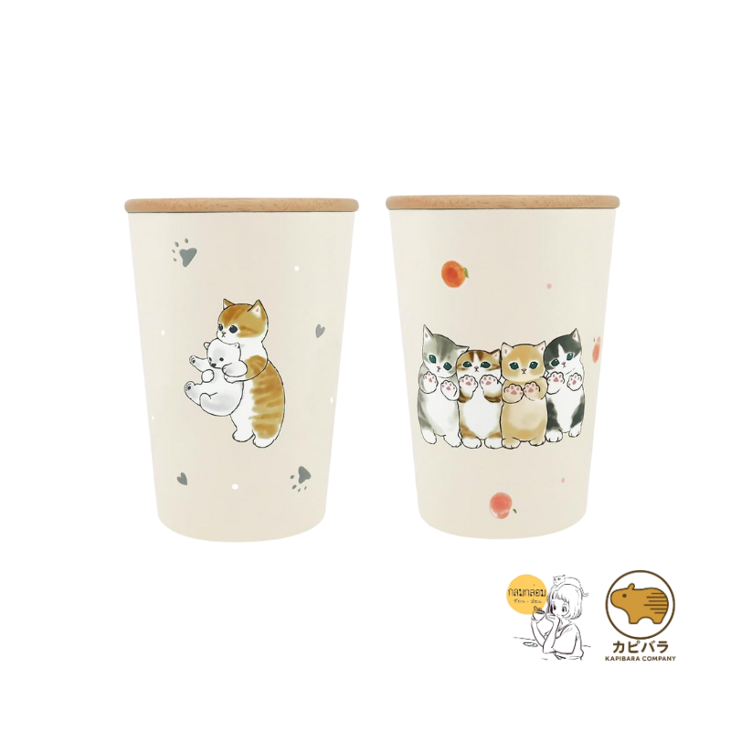 แก้วเก็บความเย็น mofusand 2WAY Vacuum Double-layer Tumbler M