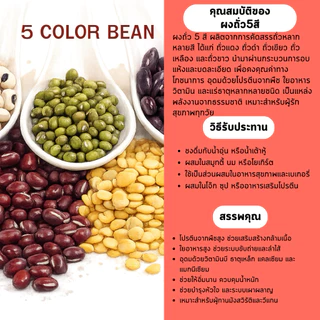 ผงถั่ว 5 สี 100% ( 5 COLOR BEAN POWDER )