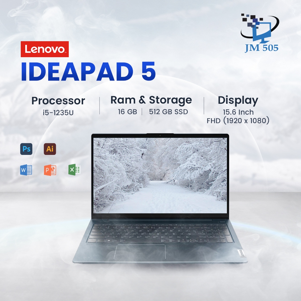 Lenovo IdeaPad 5 — Core i5-1235U / 16GB / 512GB / 14” FHD